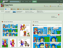 Tablet Screenshot of dragonteens.deviantart.com