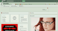 Desktop Screenshot of chaos-maker.deviantart.com