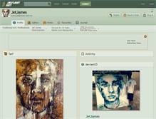 Tablet Screenshot of jetjames.deviantart.com