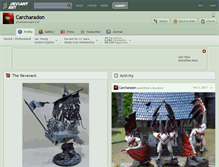 Tablet Screenshot of carcharadon.deviantart.com