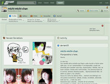 Tablet Screenshot of michi-michi-chan.deviantart.com