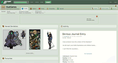 Desktop Screenshot of dustgames.deviantart.com