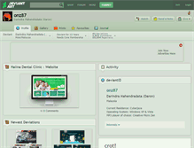 Tablet Screenshot of onz87.deviantart.com