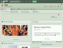 Tablet Screenshot of faula.deviantart.com