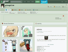 Tablet Screenshot of animegirl246.deviantart.com