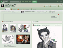 Tablet Screenshot of jadetheangle777.deviantart.com