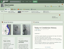 Tablet Screenshot of petercreedon.deviantart.com