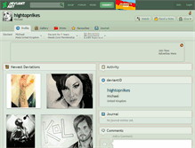 Tablet Screenshot of hightopnikes.deviantart.com