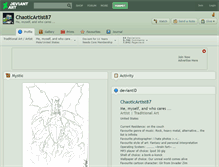 Tablet Screenshot of chaoticartist87.deviantart.com
