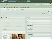 Tablet Screenshot of feedermore.deviantart.com