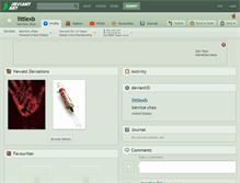 Tablet Screenshot of littlexb.deviantart.com