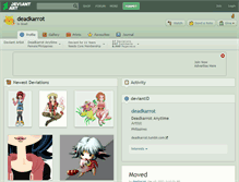 Tablet Screenshot of deadkarrot.deviantart.com