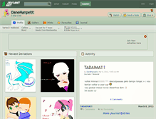 Tablet Screenshot of danemanpetit.deviantart.com