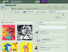 Tablet Screenshot of mirrormaster.deviantart.com