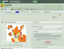 Tablet Screenshot of pinkcelebi.deviantart.com