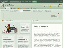 Tablet Screenshot of jargonthered.deviantart.com