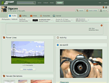 Tablet Screenshot of gigacore.deviantart.com