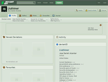 Tablet Screenshot of liuthimer.deviantart.com