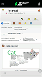 Mobile Screenshot of is-a-cat.deviantart.com