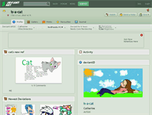 Tablet Screenshot of is-a-cat.deviantart.com