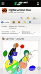 Mobile Screenshot of digital-anime-duo.deviantart.com