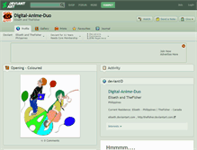 Tablet Screenshot of digital-anime-duo.deviantart.com