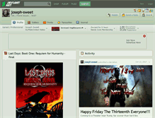 Tablet Screenshot of joseph-sweet.deviantart.com