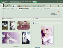 Tablet Screenshot of margolite.deviantart.com