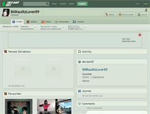 Tablet Screenshot of billkaulitzlover89.deviantart.com