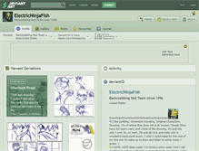 Tablet Screenshot of electricninjafish.deviantart.com