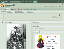 Tablet Screenshot of commandertai.deviantart.com