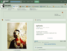 Tablet Screenshot of karcarah.deviantart.com