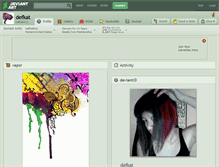 Tablet Screenshot of defkat.deviantart.com