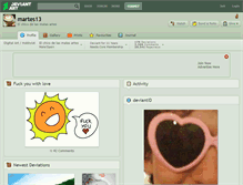 Tablet Screenshot of martes13.deviantart.com