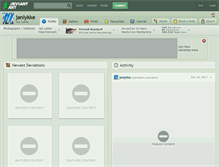 Tablet Screenshot of janlykke.deviantart.com