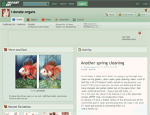 Tablet Screenshot of i-donate-organs.deviantart.com