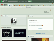 Tablet Screenshot of kenet.deviantart.com