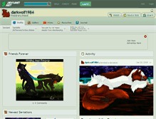 Tablet Screenshot of darkwolf1984.deviantart.com