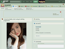 Tablet Screenshot of louiseloll.deviantart.com