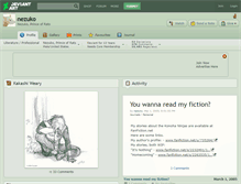 Tablet Screenshot of nezuko.deviantart.com