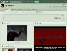 Tablet Screenshot of corruptedred.deviantart.com