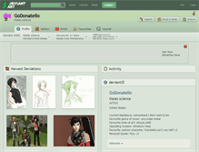 Tablet Screenshot of godonatello.deviantart.com