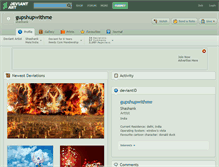 Tablet Screenshot of gupshupwithme.deviantart.com