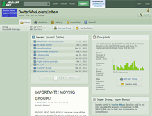 Tablet Screenshot of docterwholoversunite.deviantart.com