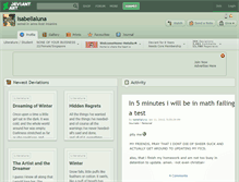 Tablet Screenshot of isabellaluna.deviantart.com