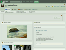 Tablet Screenshot of in-a-picture-frame.deviantart.com