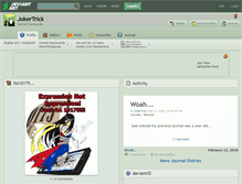 Tablet Screenshot of jokertrick.deviantart.com