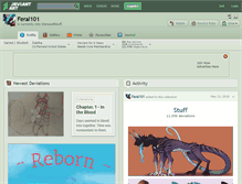 Tablet Screenshot of feral101.deviantart.com