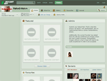 Tablet Screenshot of naked-men.deviantart.com