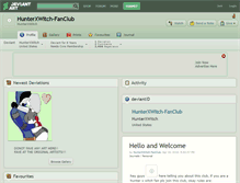 Tablet Screenshot of hunterxwitch-fanclub.deviantart.com